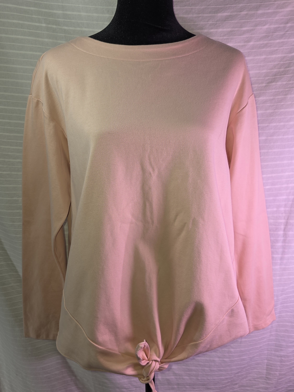 Banana Republic Pale Pink Tie-Hem Sweater